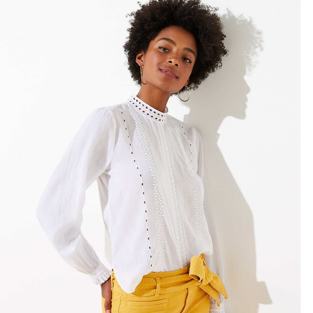 Loft - Eyelet Top
